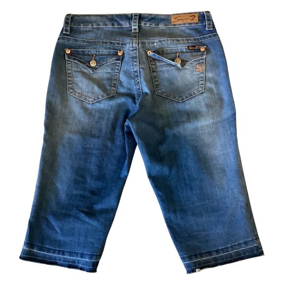 Seven 7 Luxe Denim Capri's Women's Size 14 - Picture 2 of 15